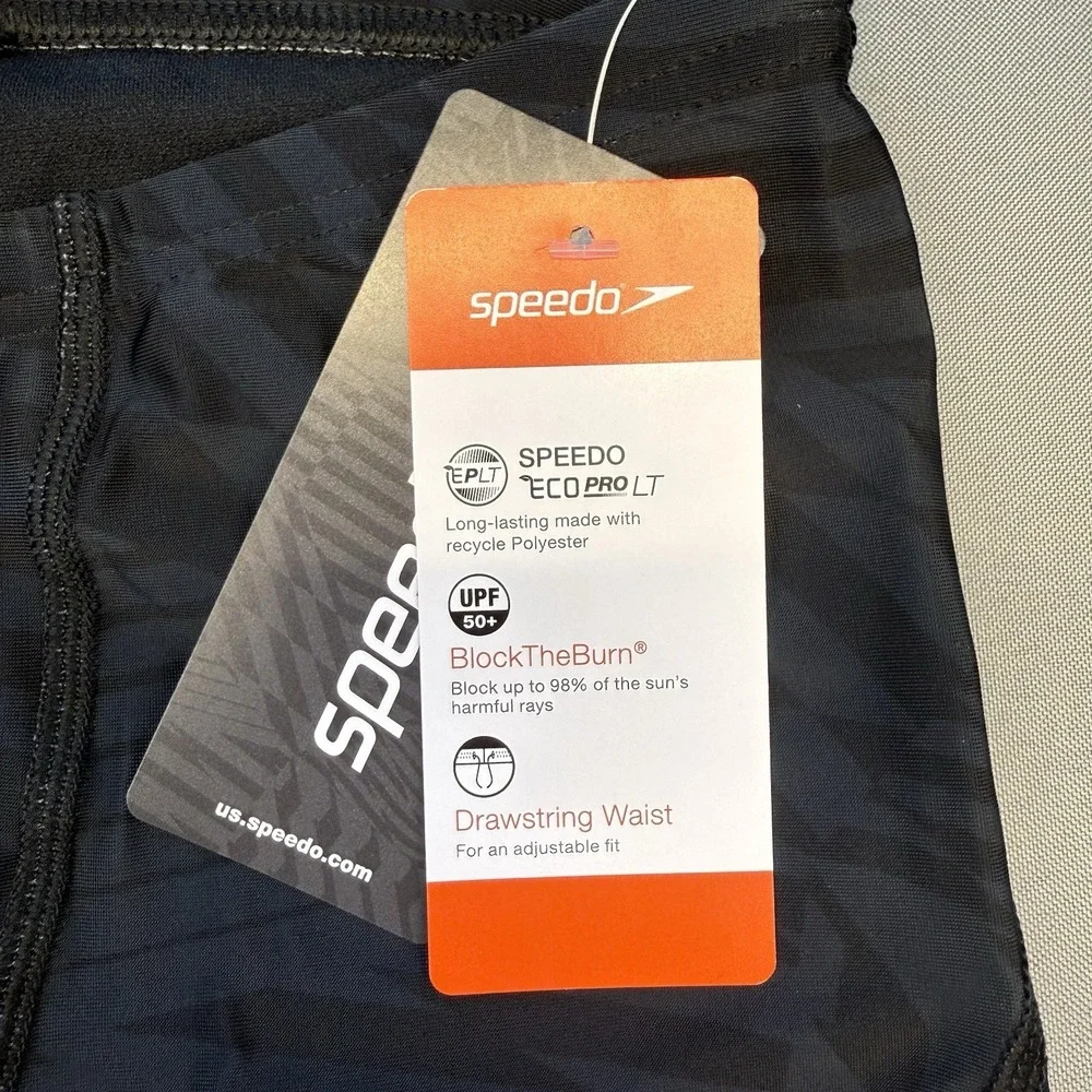 Speedo Black Deep Storm - Anthracite Pro LT Jammer Shorts Mens‎ Size 32 NEW!